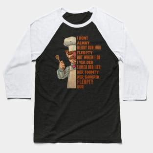 Vert Der Ferk the swedish chef Retro Vintage Baseball T-Shirt